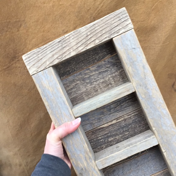 Handmade Rustic Barn Wood Essential Oil Shelf - Picture 9 of 9